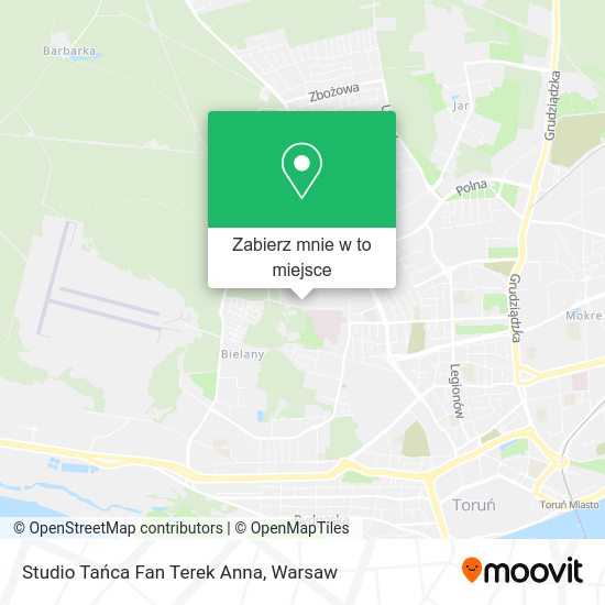 Mapa Studio Tańca Fan Terek Anna