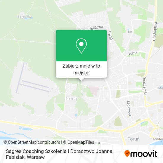 Mapa Sagres Coaching Szkolenia i Doradztwo Joanna Fabisiak