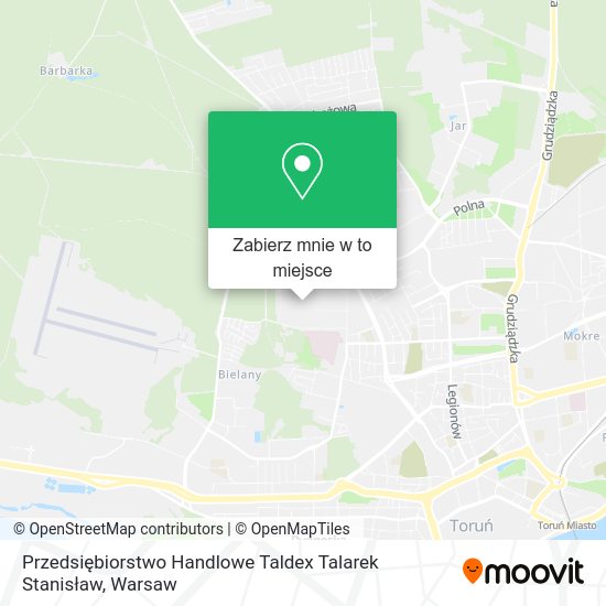 Mapa Przedsiębiorstwo Handlowe Taldex Talarek Stanisław