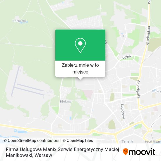 Mapa Firma Usługowa Manix Serwis Energetyczny Maciej Manikowski