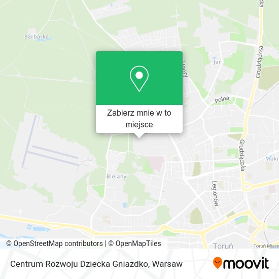 Mapa Centrum Rozwoju Dziecka Gniazdko