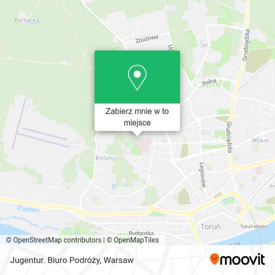 Mapa Jugentur. Biuro Podróży