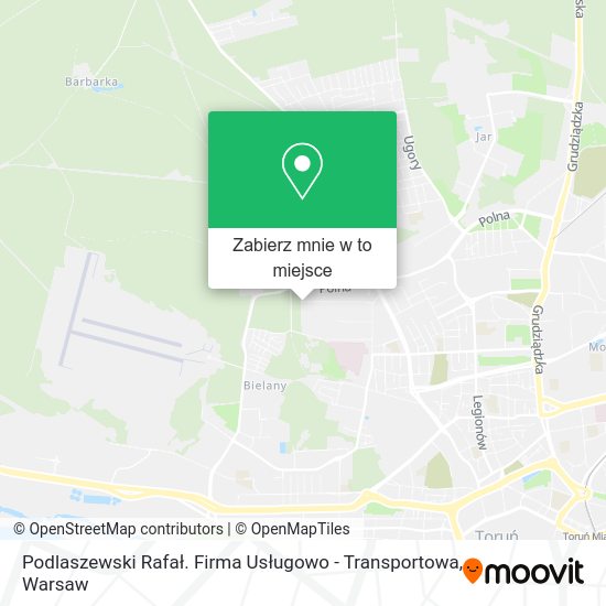 Mapa Podlaszewski Rafał. Firma Usługowo - Transportowa