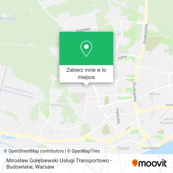 Mapa Mirosław Gołębiewski Usługi Transportowo - Budowlane