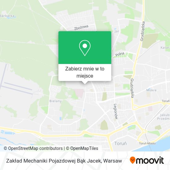 Mapa Zakład Mechaniki Pojazdowej Bąk Jacek