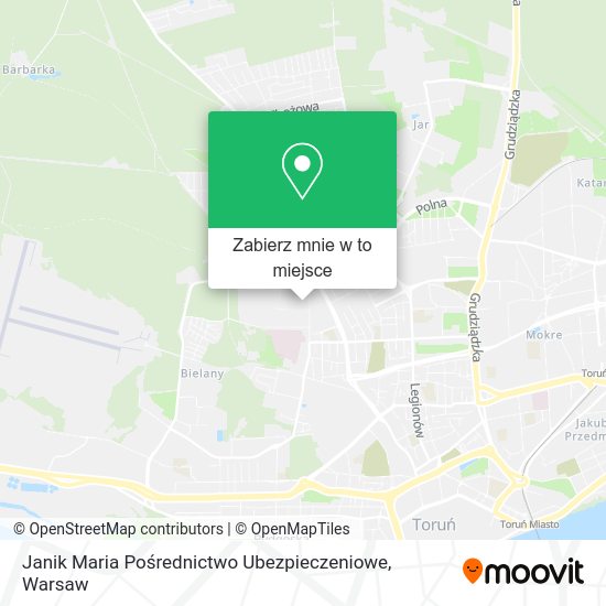 Mapa Janik Maria Pośrednictwo Ubezpieczeniowe