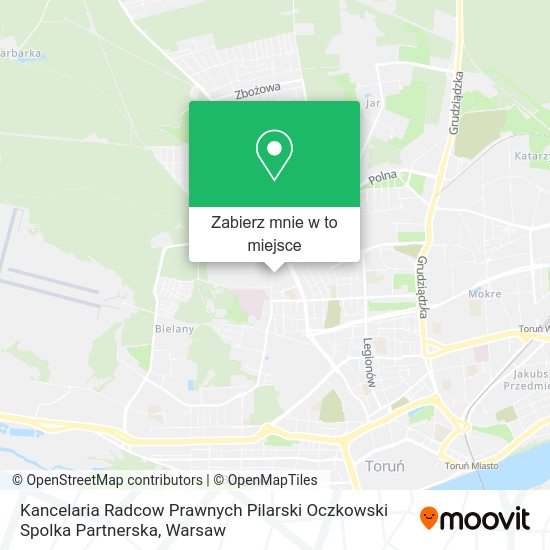 Mapa Kancelaria Radcow Prawnych Pilarski Oczkowski Spolka Partnerska