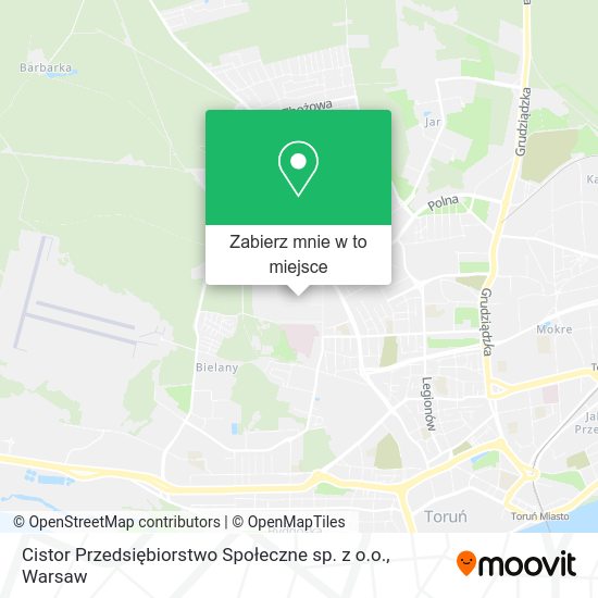 Mapa Cistor Przedsiębiorstwo Społeczne sp. z o.o.