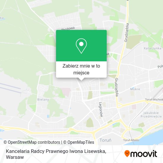 Mapa Kancelaria Radcy Prawnego Iwona Lisewska