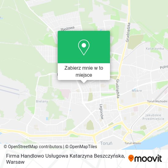 Mapa Firma Handlowo Usługowa Katarzyna Beszczyńska