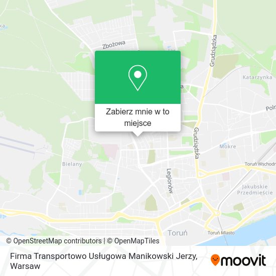 Mapa Firma Transportowo Usługowa Manikowski Jerzy