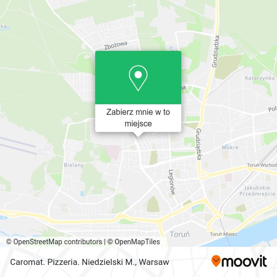 Mapa Caromat. Pizzeria. Niedzielski M.