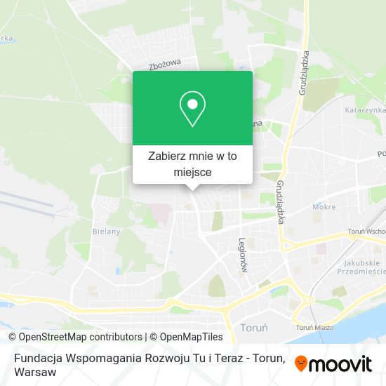 Mapa Fundacja Wspomagania Rozwoju Tu i Teraz - Torun