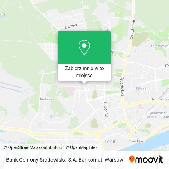 Mapa Bank Ochrony Środowiska S.A. Bankomat