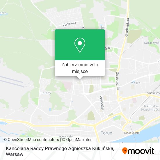 Mapa Kancelaria Radcy Prawnego Agnieszka Kuklińska