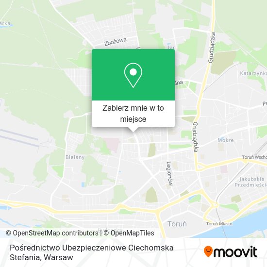 Mapa Pośrednictwo Ubezpieczeniowe Ciechomska Stefania