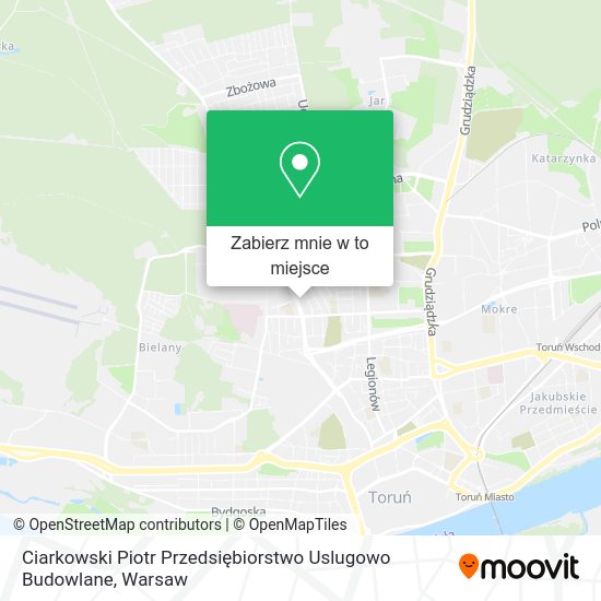 Mapa Ciarkowski Piotr Przedsiębiorstwo Uslugowo Budowlane