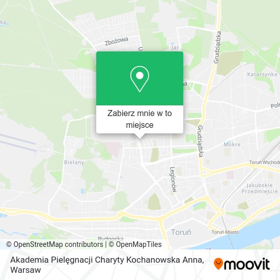 Mapa Akademia Pielęgnacji Charyty Kochanowska Anna