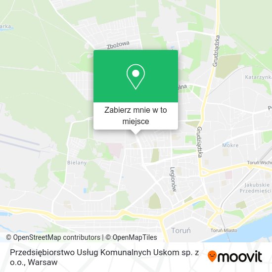 Mapa Przedsiębiorstwo Usług Komunalnych Uskom sp. z o.o.