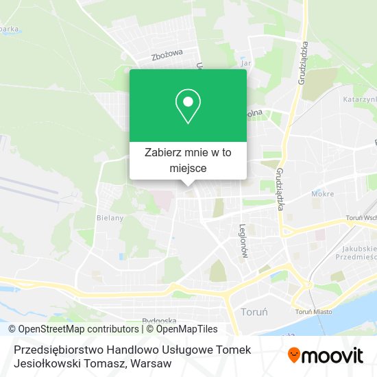 Mapa Przedsiębiorstwo Handlowo Usługowe Tomek Jesiołkowski Tomasz