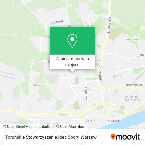 Mapa Toruńskie Stowarzyszenie Idea Sport