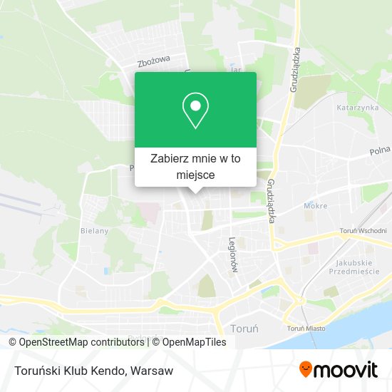 Mapa Toruński Klub Kendo