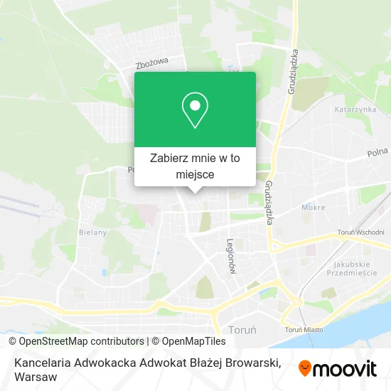Mapa Kancelaria Adwokacka Adwokat Błażej Browarski