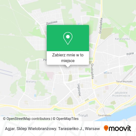 Mapa Agjar. Sklep Wielobranżowy. Tarasieńko J.