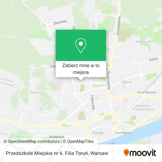 Mapa Przedszkole Miejskie nr 6. Filia Toruń