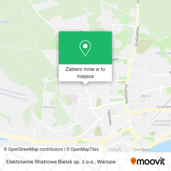 Mapa Elektrownie Wiatrowe Bielsk sp. z o.o.