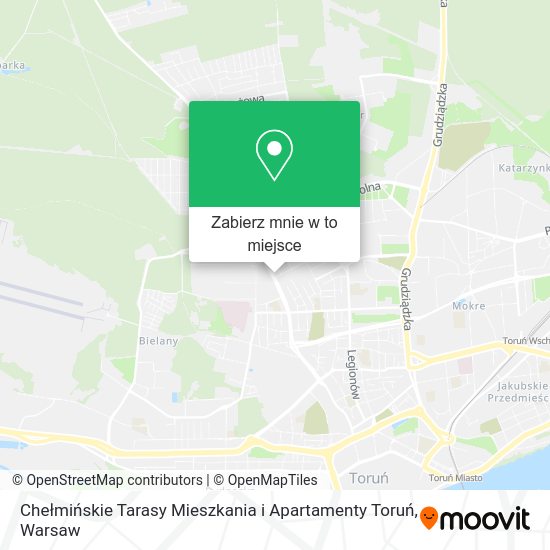 Mapa Chełmińskie Tarasy Mieszkania i Apartamenty Toruń