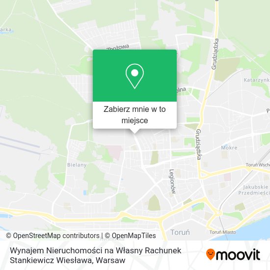 Mapa Wynajem Nieruchomości na Własny Rachunek Stankiewicz Wiesława