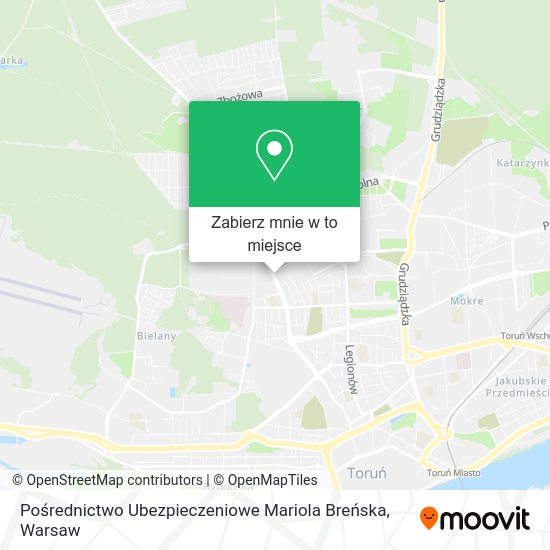 Mapa Pośrednictwo Ubezpieczeniowe Mariola Breńska