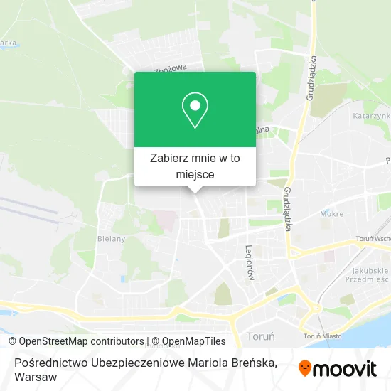 Mapa Pośrednictwo Ubezpieczeniowe Mariola Breńska