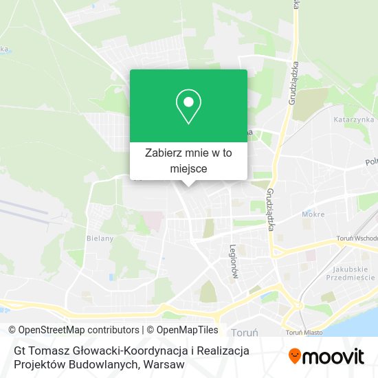 Mapa Gt Tomasz Głowacki-Koordynacja i Realizacja Projektów Budowlanych