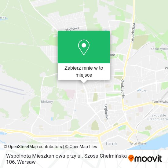 Mapa Wspólnota Mieszkaniowa przy ul. Szosa Chełmińska 106