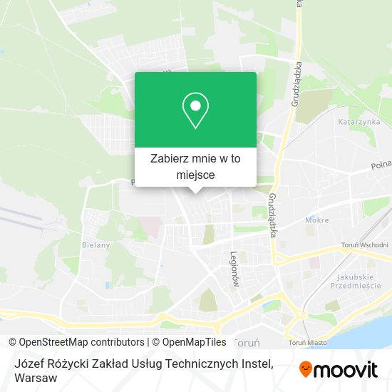 Mapa Józef Różycki Zakład Usług Technicznych Instel