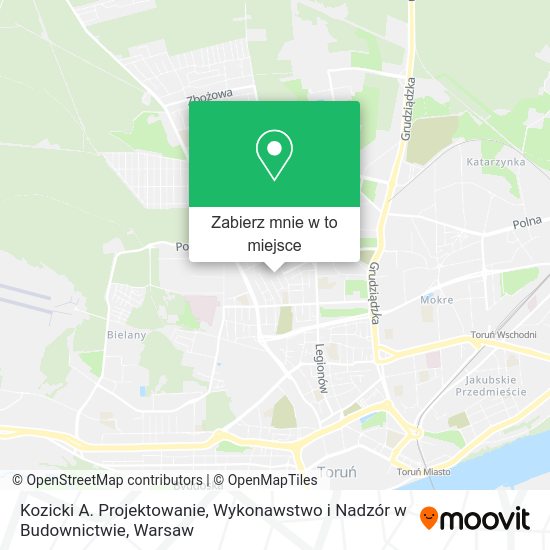 Mapa Kozicki A. Projektowanie, Wykonawstwo i Nadzór w Budownictwie