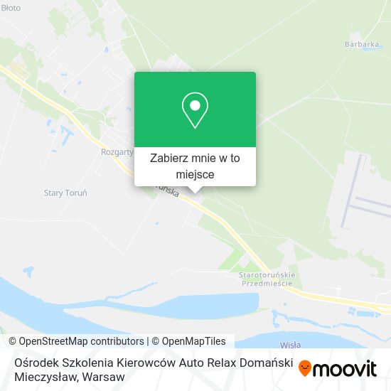 Mapa Ośrodek Szkolenia Kierowców Auto Relax Domański Mieczysław