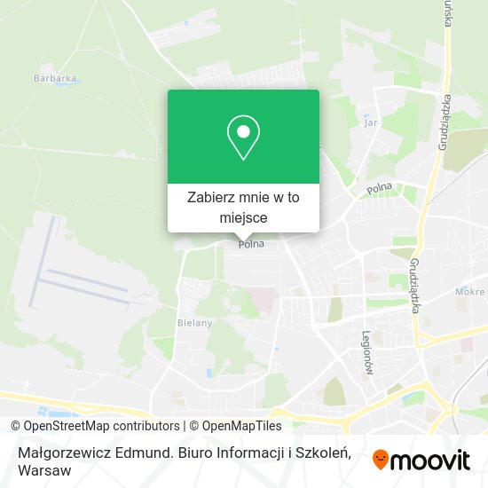 Mapa Małgorzewicz Edmund. Biuro Informacji i Szkoleń