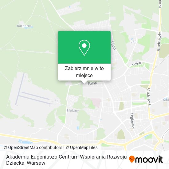 Mapa Akademia Eugeniusza Centrum Wspierania Rozwoju Dziecka