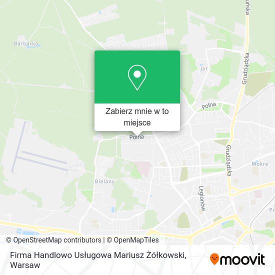 Mapa Firma Handlowo Usługowa Mariusz Żółkowski