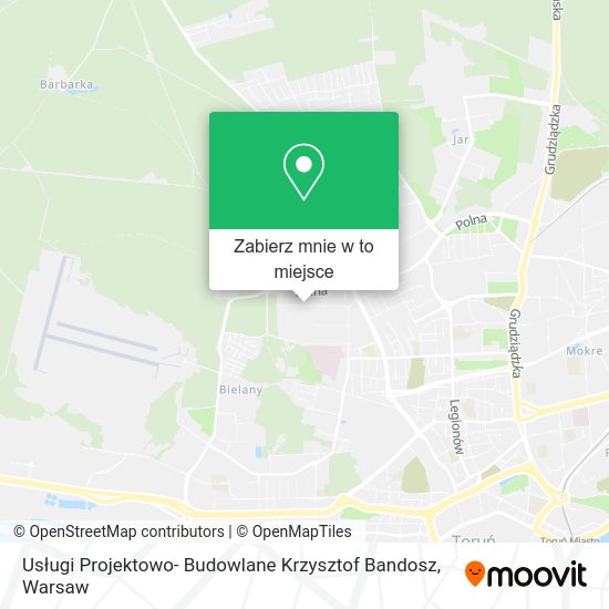 Mapa Usługi Projektowo- Budowlane Krzysztof Bandosz