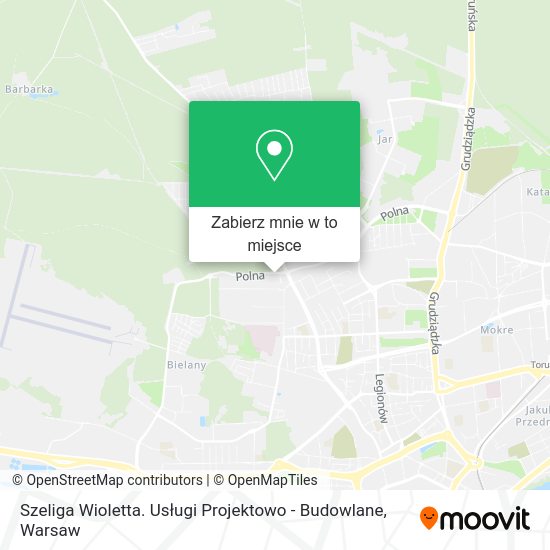 Mapa Szeliga Wioletta. Usługi Projektowo - Budowlane