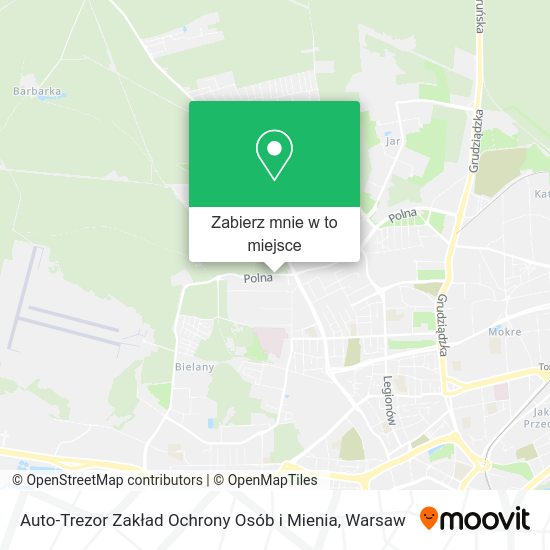 Mapa Auto-Trezor Zakład Ochrony Osób i Mienia