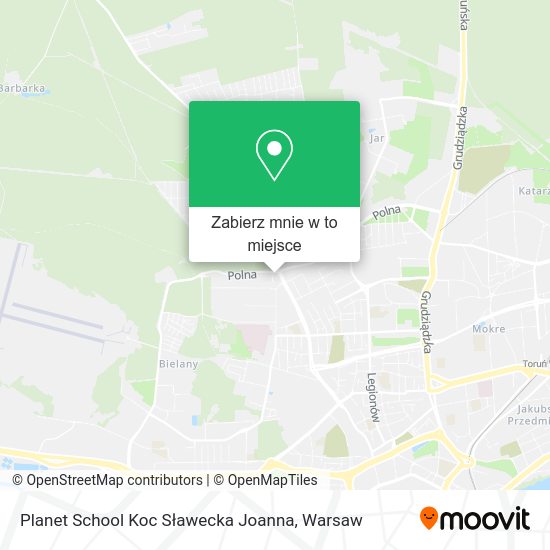 Mapa Planet School Koc Sławecka Joanna