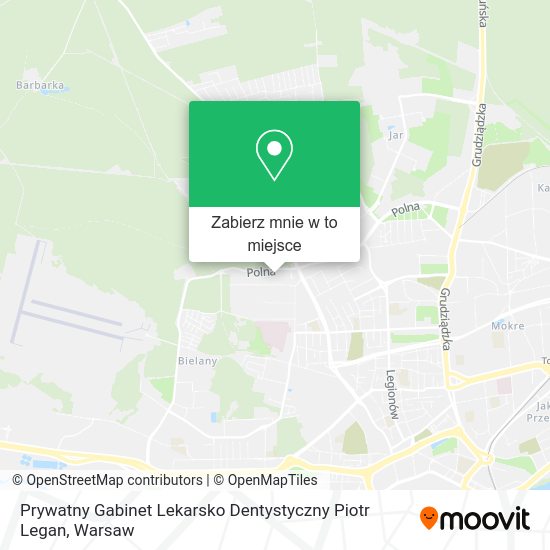 Mapa Prywatny Gabinet Lekarsko Dentystyczny Piotr Legan