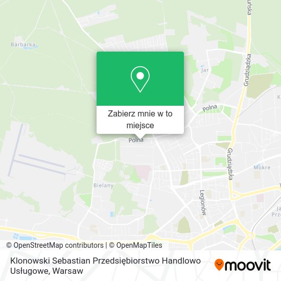 Mapa Klonowski Sebastian Przedsiębiorstwo Handlowo Usługowe