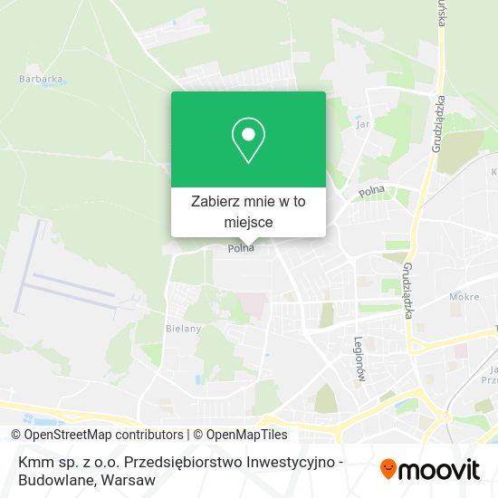 Mapa Kmm sp. z o.o. Przedsiębiorstwo Inwestycyjno - Budowlane