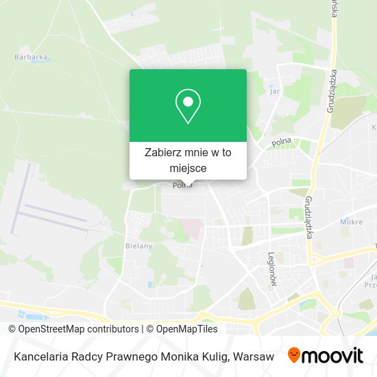 Mapa Kancelaria Radcy Prawnego Monika Kulig